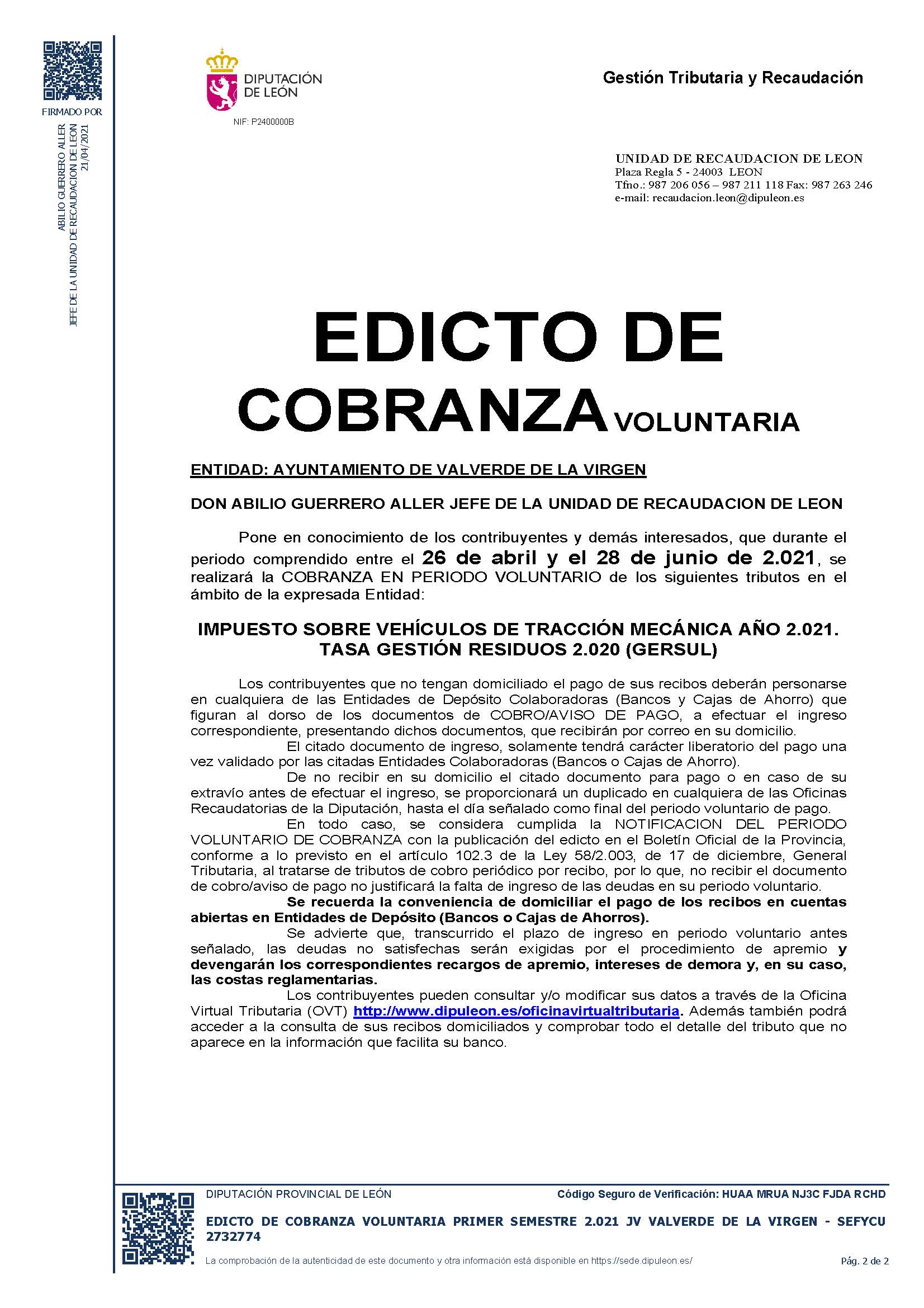 Noticias Ayuntamiento De Valverde De La Virgen